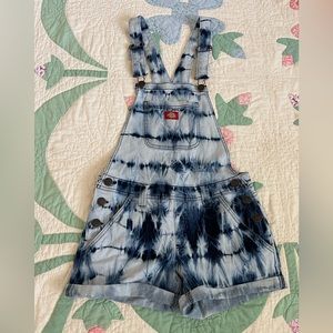 Dickies Overalls, Shortalls, Tie Dye Denim womens juniors